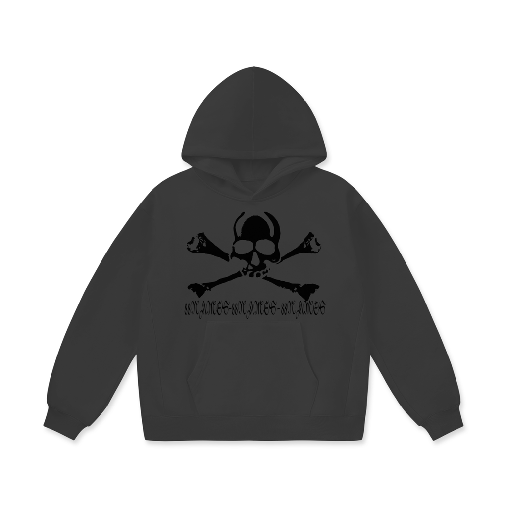 88 Skull And Crossbones Oversize Heavyweight Fleece Hoodie