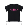 88 Bow Drawstring T-Shirt pink